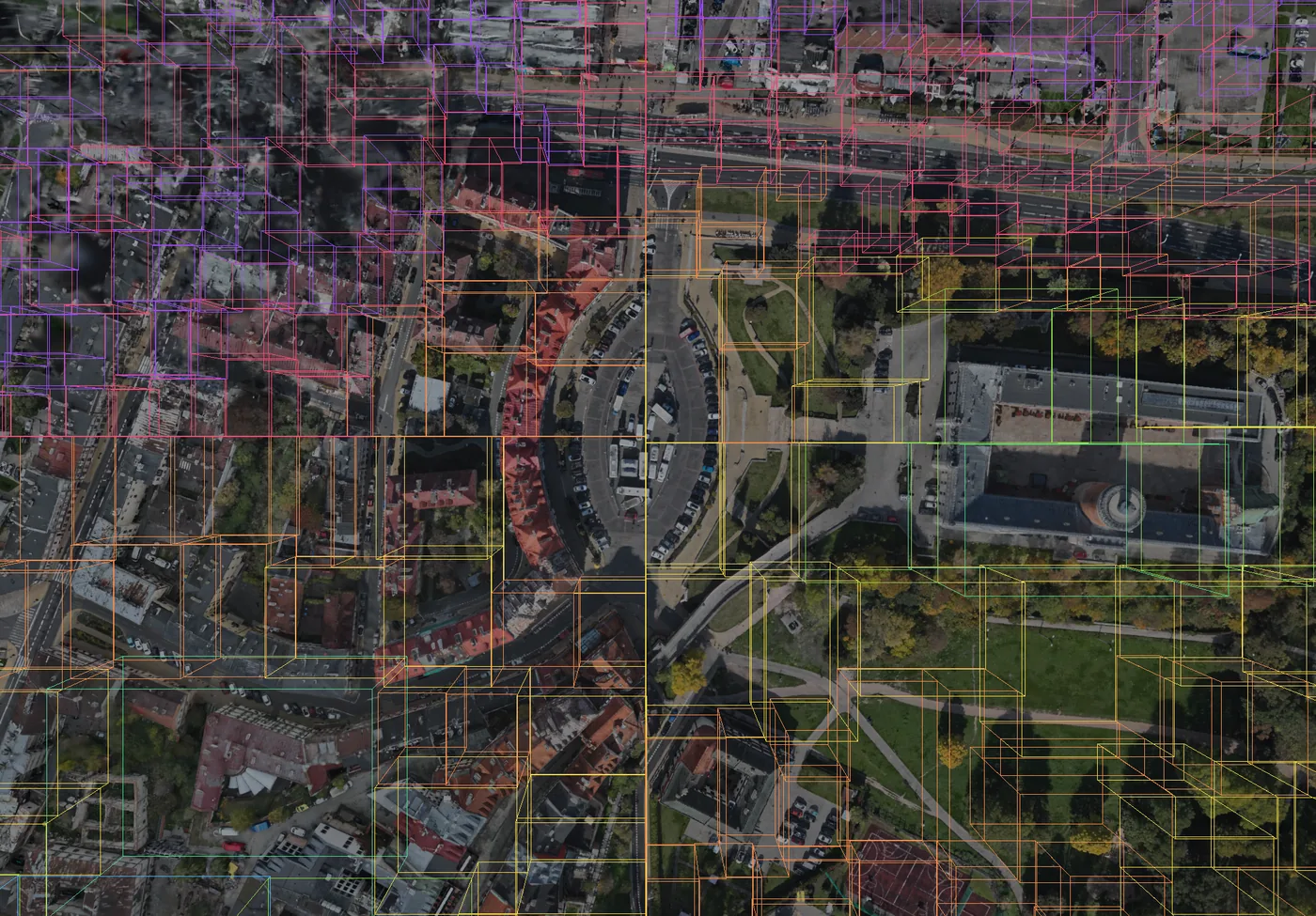 Zoomed-out LOD tile overview