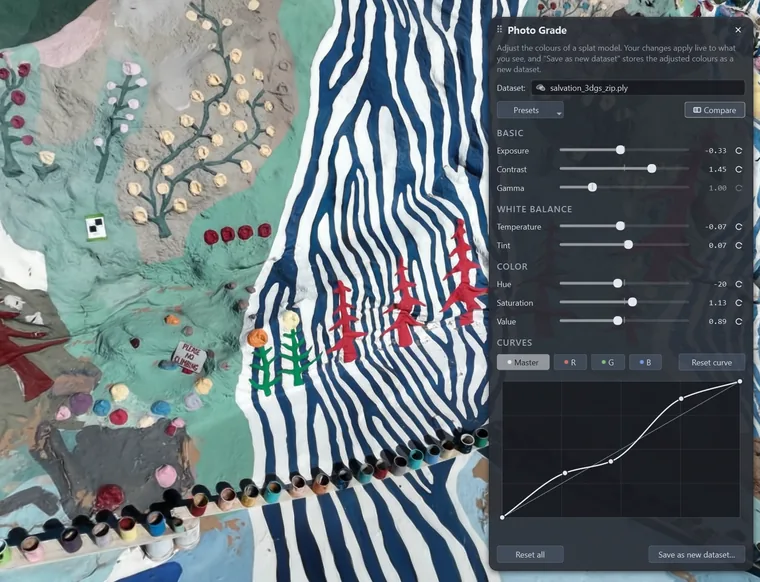 Photo grading tool screenshot